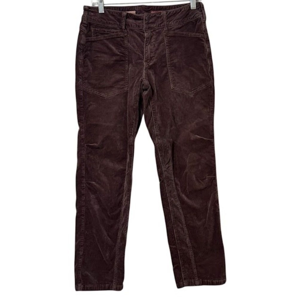 Anthropologie Pilcro The Wanderer Purple Corduroy Relaxed Straight Leg Pants 28
